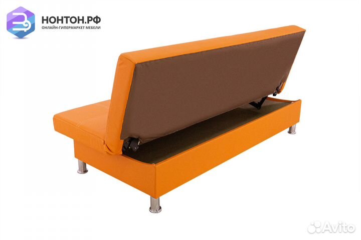 Диван клик-кляк Бомонд оранжевый