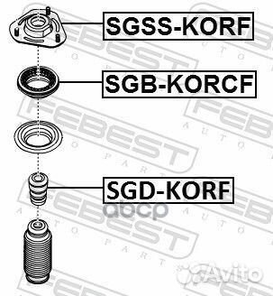 Отбойник переднего амортизатора sgdkorf Febest