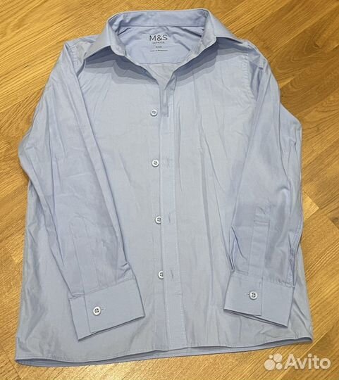 Mark&spencer Рубашка новая 8-9 лет голубого цвета