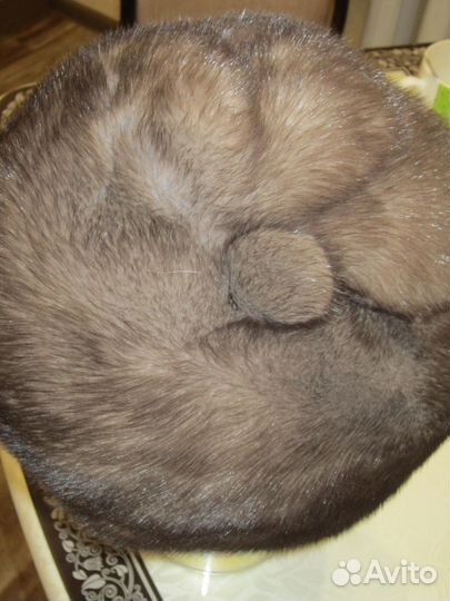 Норковая шапка б/у один сезон