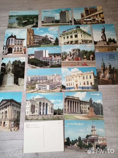 Наборы открыток: Краснодар, Пятигорск и др