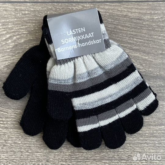 Перчатки детские, 2шт/уп. Новые. Lindex