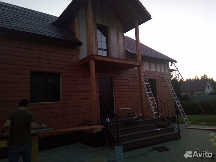 Монтаж сайдинга под ключ, вагонка, имитация бруса