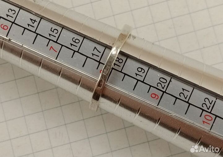 Кольцо серебро 2,22 гр. Р-р 17,5 (027934)