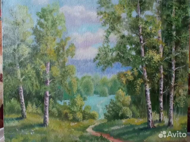 Картина маслом на холсте пейзаж