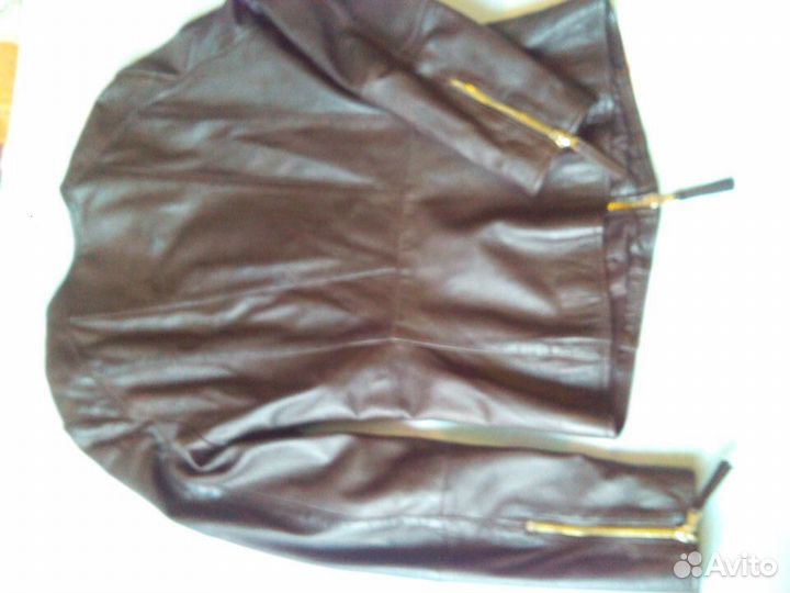 Куртка кожаная Mango 42-44 (S) носили 2 раза