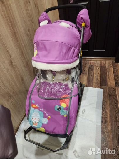 Детские санки коляска бу