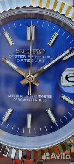 Наручные часы seiko DateJust Blue