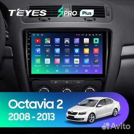 Магнитола Teyes SPro Plus 4/32 Skoda Octavia 2 Чёр