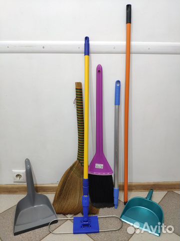 Швабра, веник, совок для мусора