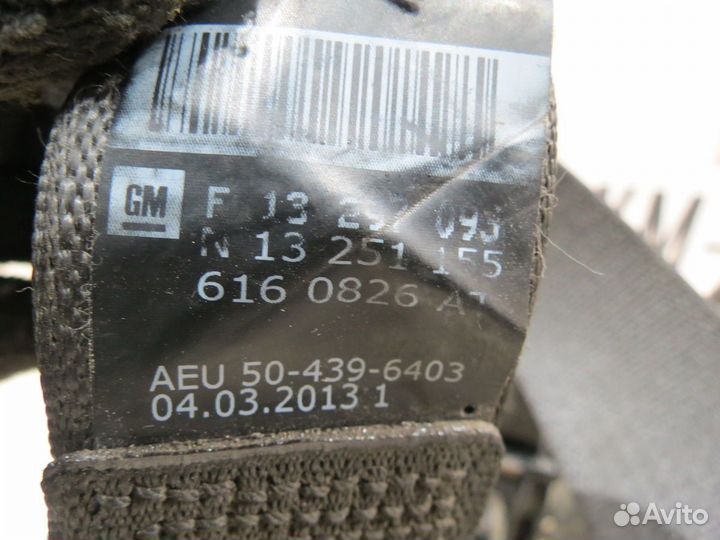 Ремень безопасности передний Opel Astra J