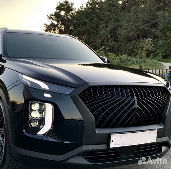 Hyundai Palisade Тюнинг Решетка Black