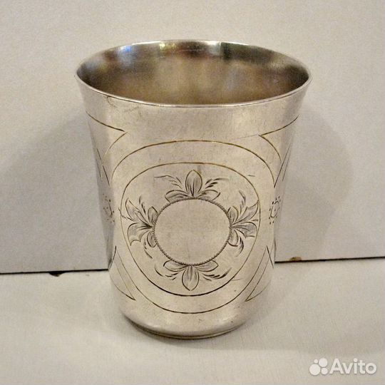 Старинный стакан / стопка, серебро 84, 1875 год