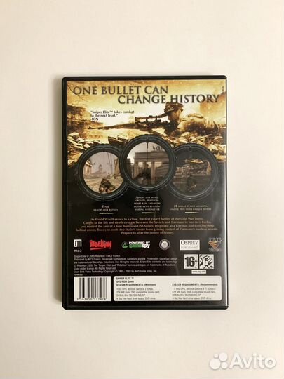 Sniper Elite зарубежная лицензия DVD-box