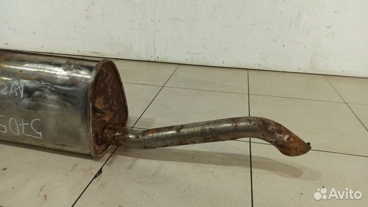 Задняя банка глушителя