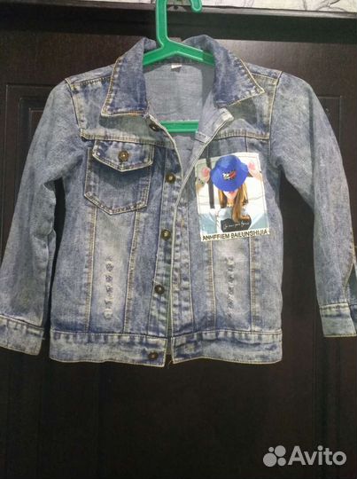Джинсовая куртка на девочку