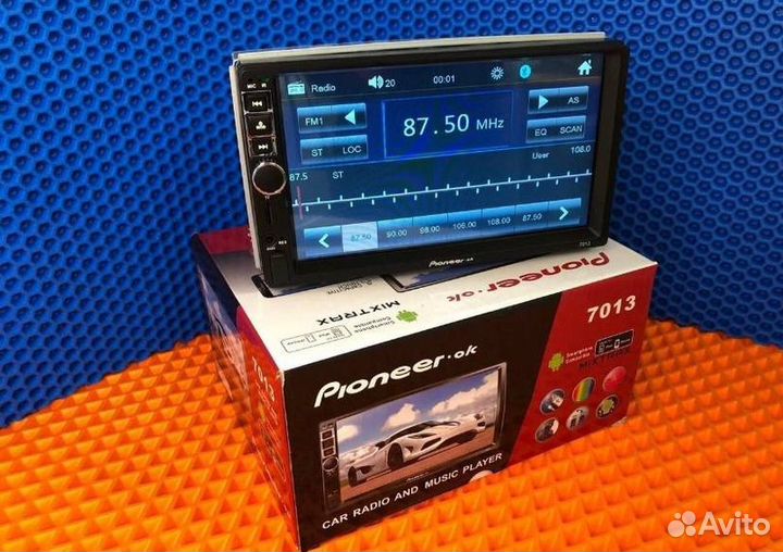 Магнитола Pionner 2 din,экран 7