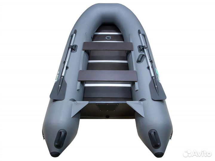 Лодка пвх Gladiator B370 темно-серый