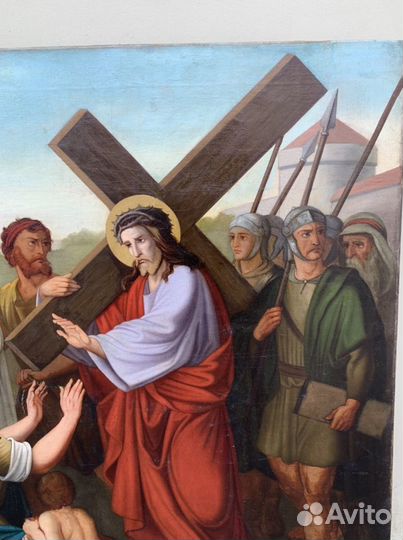 Картина на Церковную тему. Крестный путь
