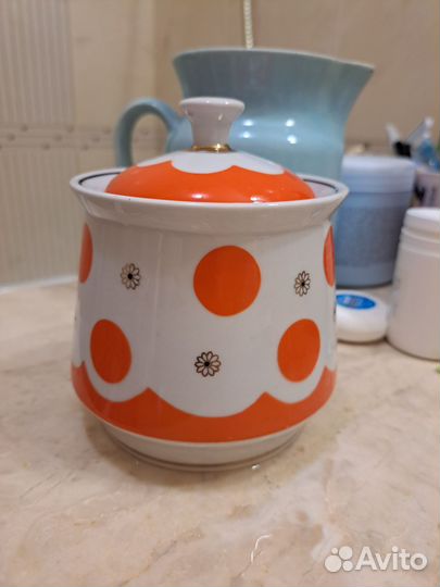 Сахарница фарфор СССР