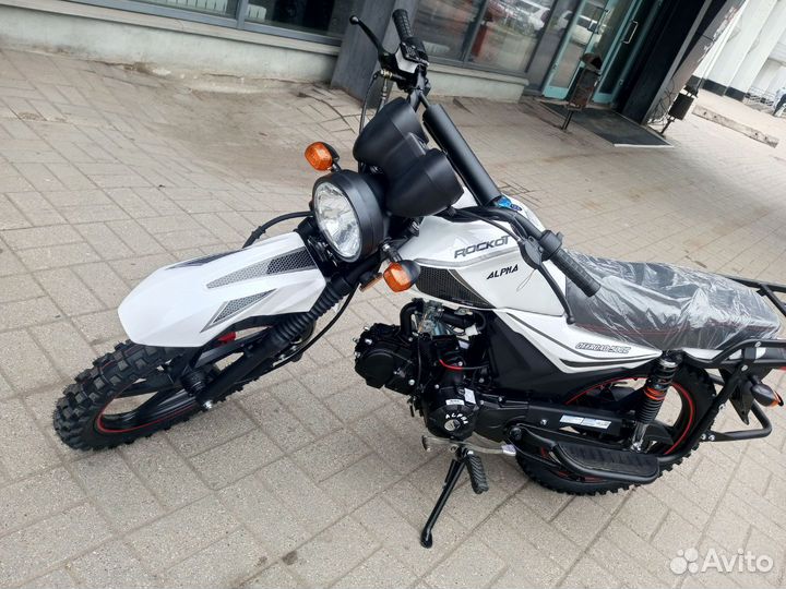 Мопед rockot alpha offroad M-12 (белый глянцевый)