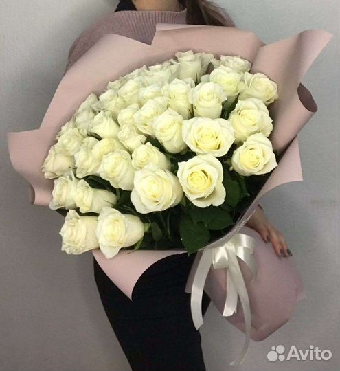 Букет из 51 розы 60 см, доставка