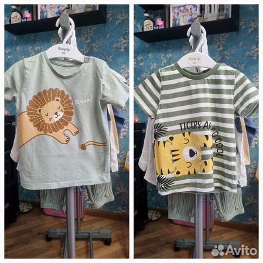 Детские летние вещи пакетом на мальчика 86