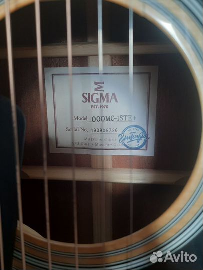 Акустическая гитара Sigma 000MC 1STE она же000mc1e