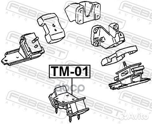 TM-01 подушка двигателя задняя Toyota Mark 2/C