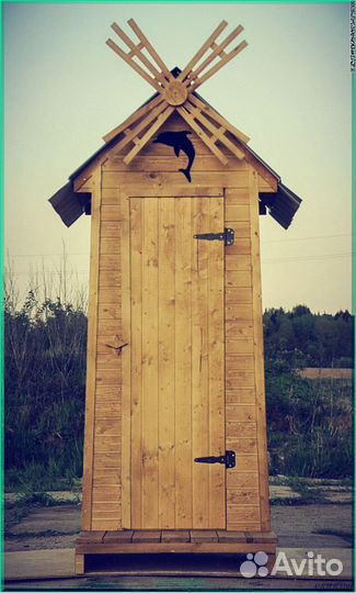 Дачный туалет деревянный NAD