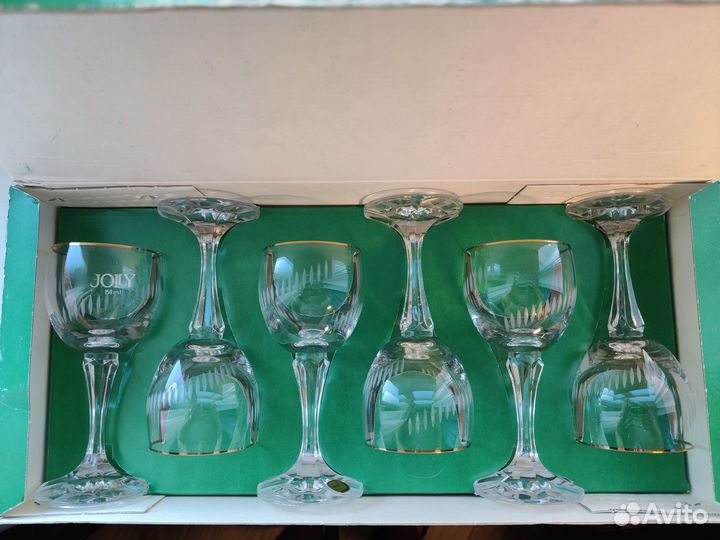 Бокалы для вина Bohemia Чехословакия 150 мл винтаж