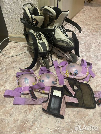 Ролики раздвижные 33-38 размер