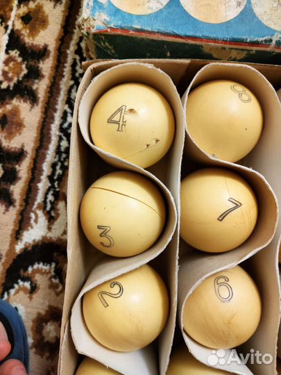 Бильярдные шары СССР неолейкоритовые