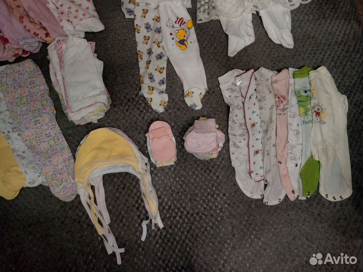 Детские вещи пакетом для девочек 50-68