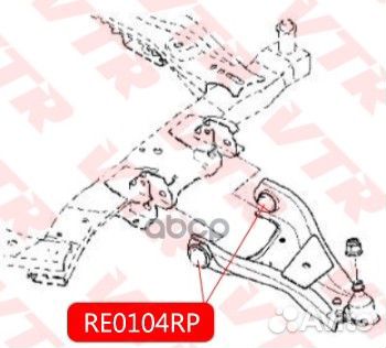 Полиуретановый сайлентблок нижнего рычага перед