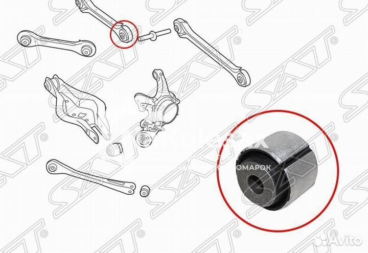 Сайлентблок задней верхней поперечной тяги BMW 1 F