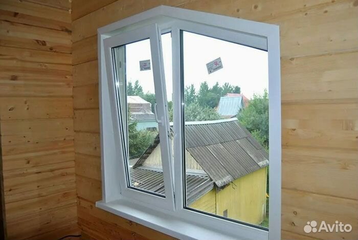 Окна пвх на дачу, окно 2х створчатое, 3х створчато