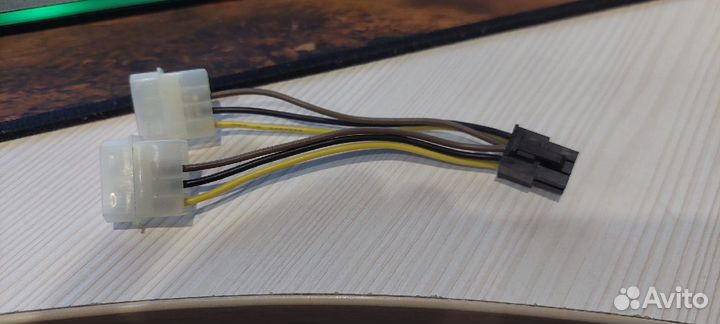 Кабель переходник 2 Molex - 6 Pin