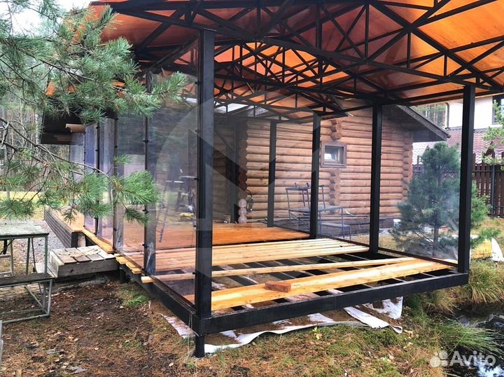 Мягкие окна для загородного дома