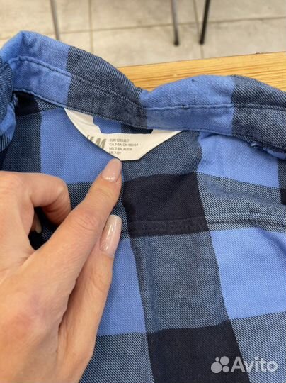 Рубашка тёплая H&M на мальчика
