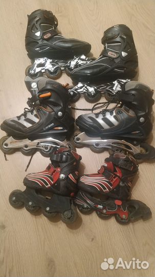 Ролики 3 пары вместе