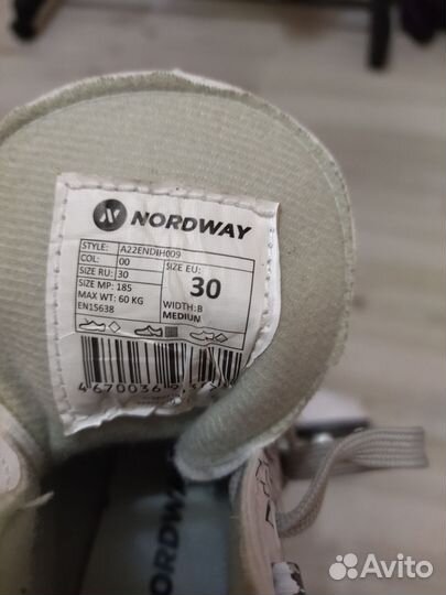 Коньки детские фигурные nordway 30 размер