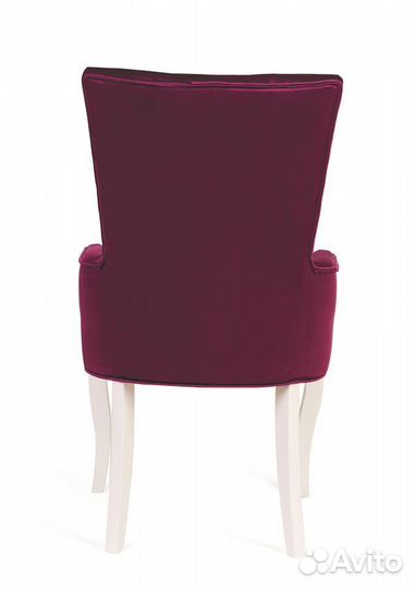 Кресло Виктория (эмаль белая / 26 - темно-розовый)