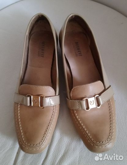 Туфли мокасины летние нат кожа 37 р-р