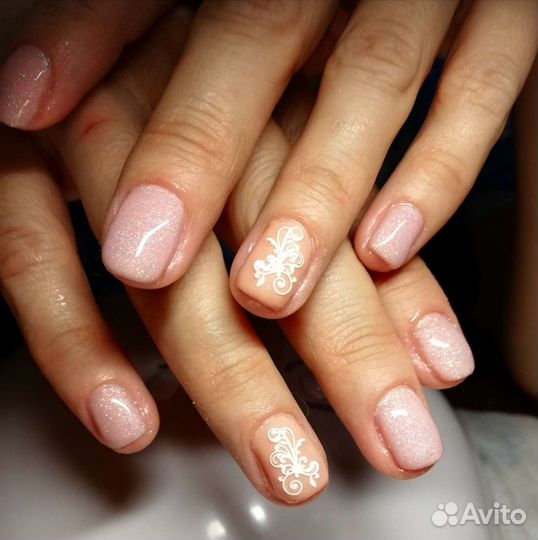 Маникюр педикюр шеллак, брови