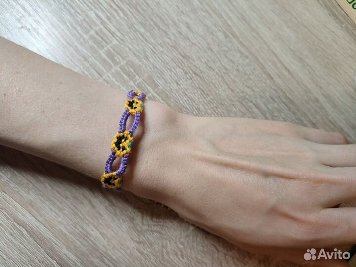 Браслет фенечка с тыквой хэллоуин Halloween