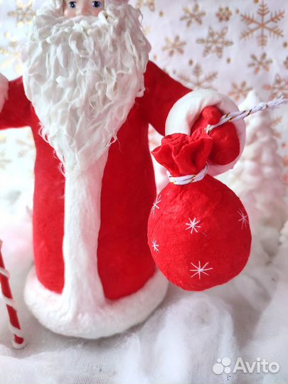 Ватная игрушка дед Мороз