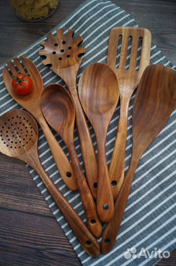Набор кухонных принадлежностей из дерева 8 предм