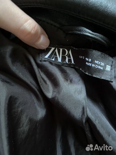 Кожаная куртка косуха Zara