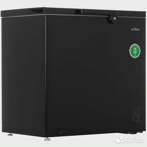 Морозильный ларь 200 литров черный